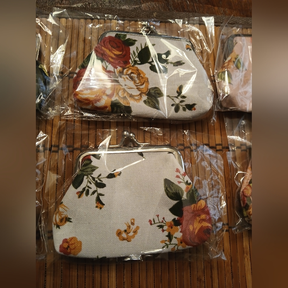 Canvas Coin Purses - Picture 4 of 8